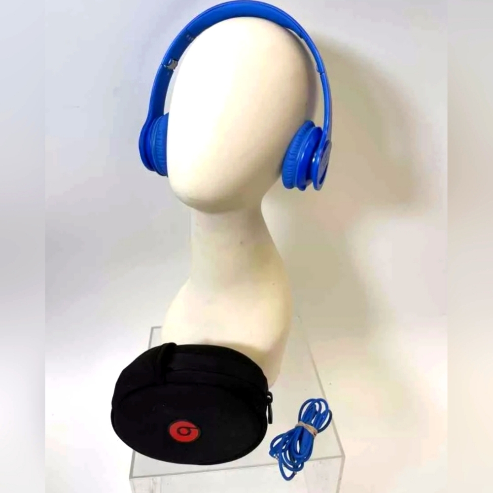 Beats by Dr. Dre Solo Blue Beats Headphones Music